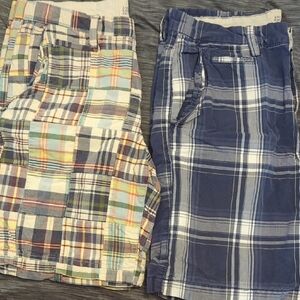 American Eagle Size 33 Multicolor Plaid Shorts.